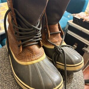 Sorel Men's Dark Brown and Black Snow Boots